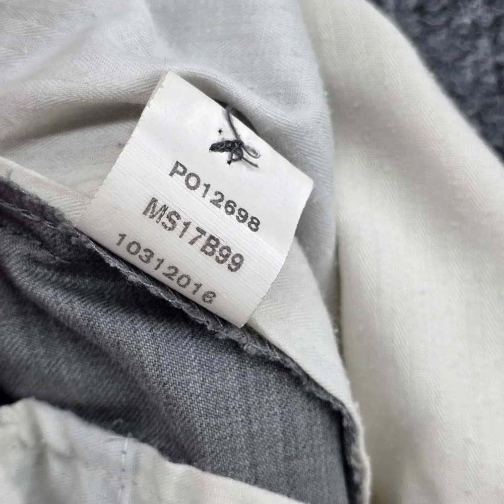 Peter Millar Mens Size 35‎ Gray 100% Wool Flat Front Dress Pants Slacks MS17B99